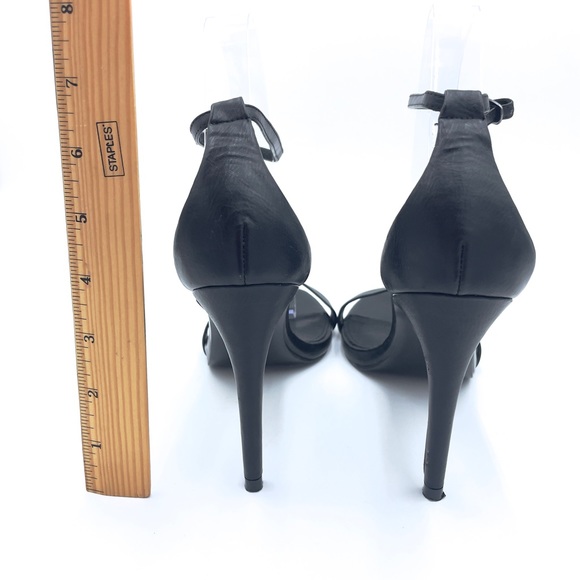 Steve Madden Black Stiletto Sandals Size 8.5 - Picture 6 of 7